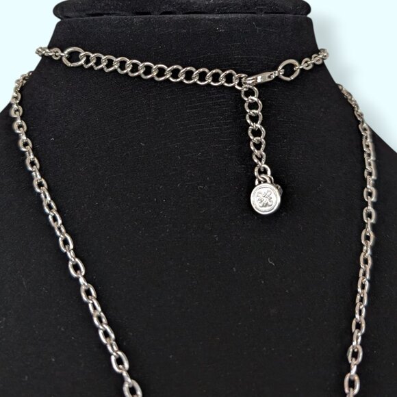 Vera Wang Blue Stone & Tassel Necklace - Picture 5 of 6